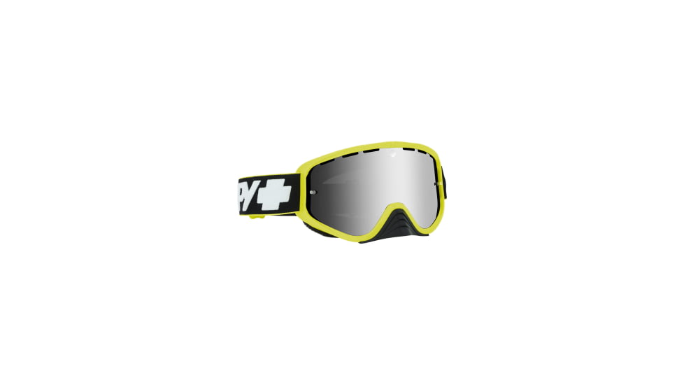 Spy Optic Woot Race Goggles w/Shield Lens Shape, Slice Green Frame, Smoke w/ Silver Spectra/Clear , 0323346977855