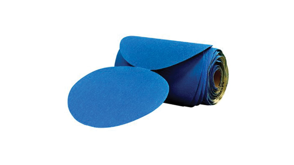3M 36207 Stikit Sandpaper 6 Disc - 220 Grade, 100/Roll, Blue, 7100098236