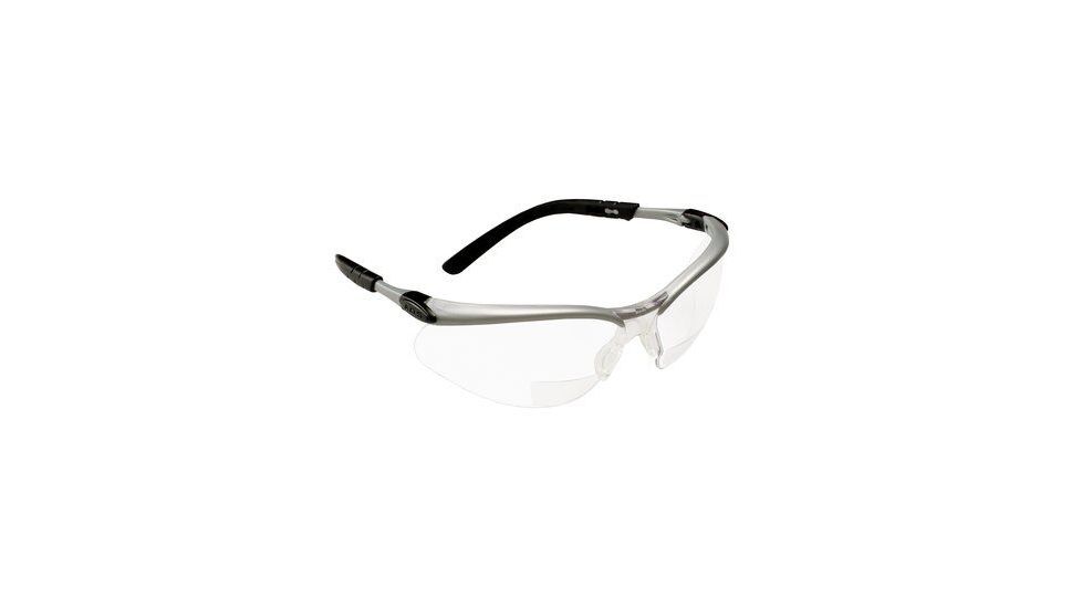3M BX Reader Protective Eyewear 11375-00000-20, Clear Lens, Silver Frame, +2.0 Diopter, 20 EA/Case