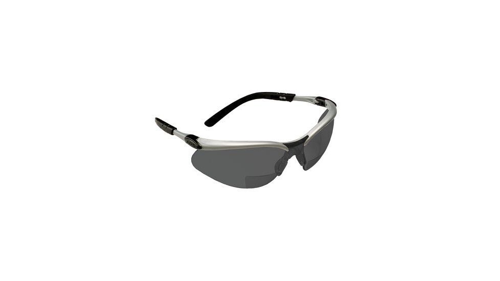 3M BX Reader Protective Eyewear 11377-00000-20, Gray Lens, Silver Frame, +1.5 Diopter, 20 EA/Case