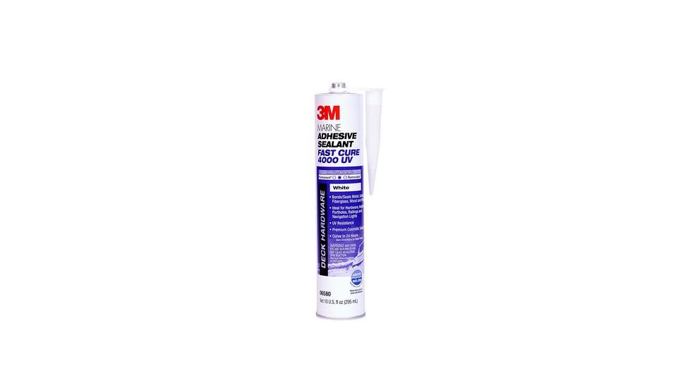 3M Hybrid Adhesive Sealant Fast Cure,White,1/10th Gallon Cartridge 6580