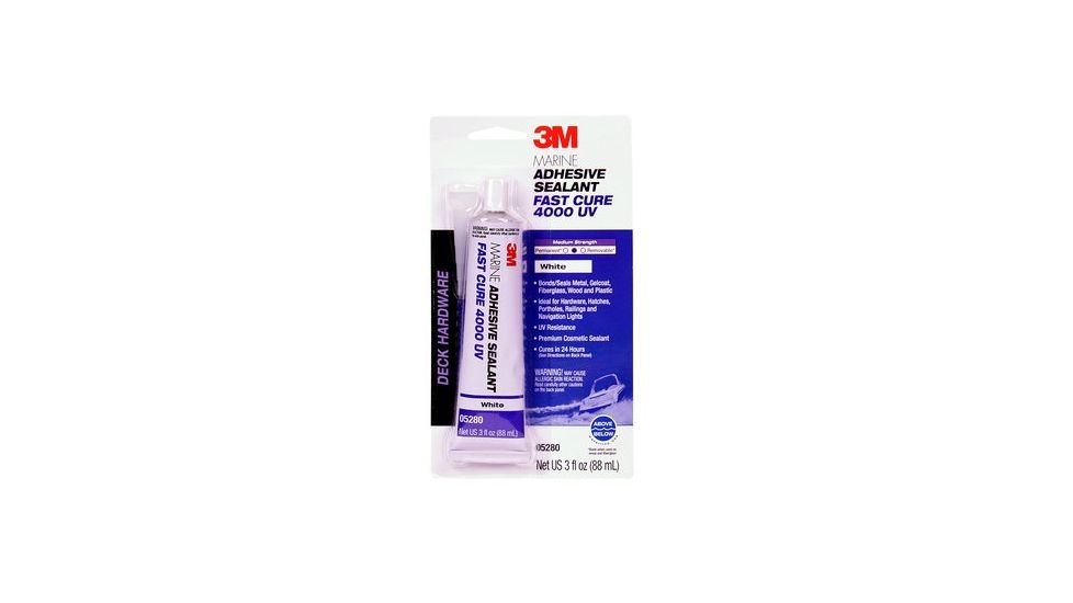 3M Hybrid Adhesive Sealant Fast Cure,White,3oz 5280