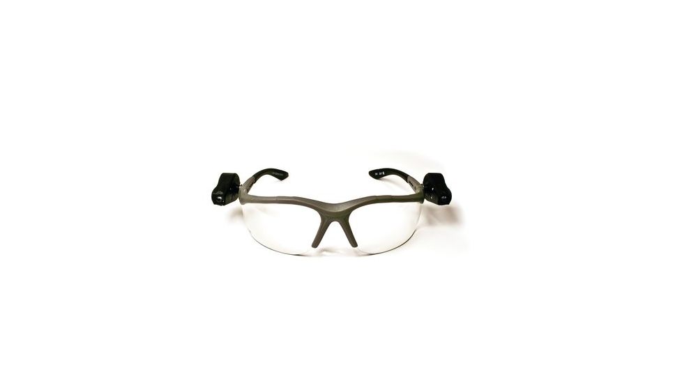 3M Lightvision Protective Eyewear,Gray Frame,Clear Anti-Fog Lens,Lights,10ea/case 11476-00000-10