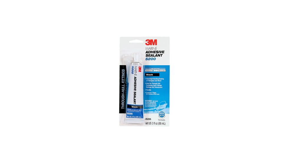 3M Marine Adhesive/Sealant 5200,Black,3oz 5205