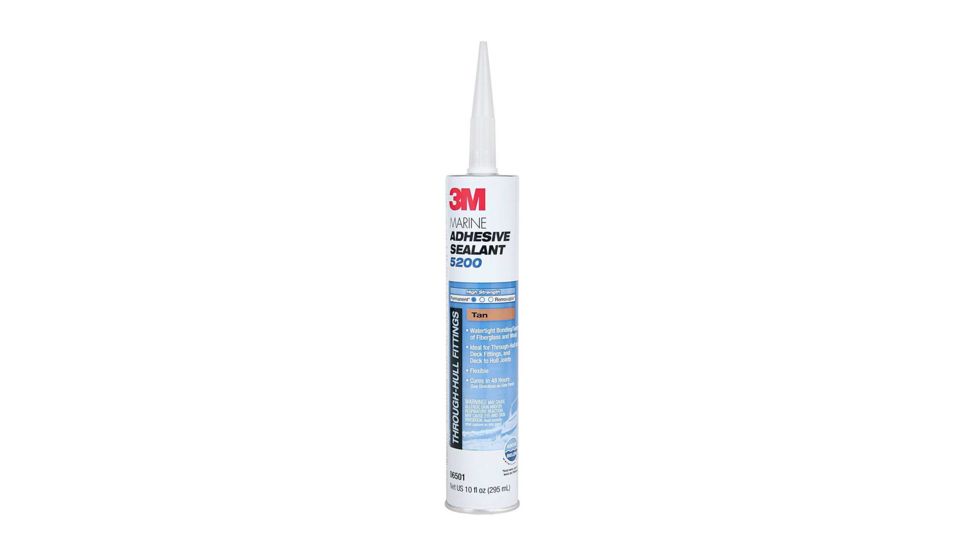 3M Marine Adhesive/Sealant 5200,Tan,1/10 Gallon Cartridge 6501