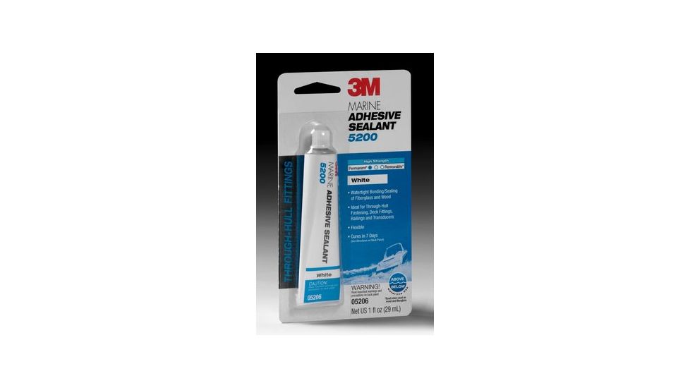 3M Marine Adhesive Sealant Fast Cure,White,1oz 6535
