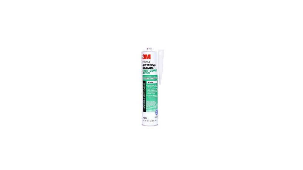 3M Marine Adhesive Sealant Fast Cure,White,10fl oz 6560