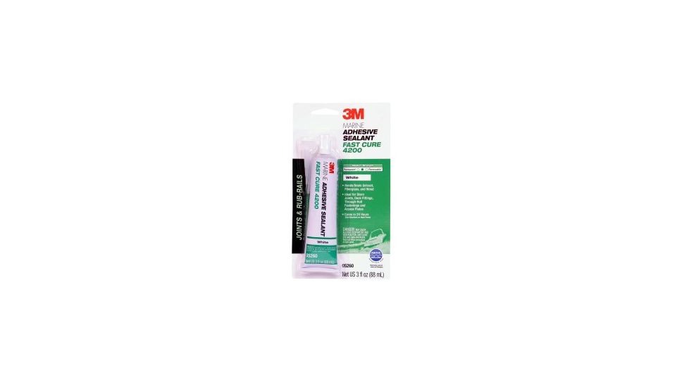 3M Marine Adhesive Sealant Fast Cure,White,3oz 5260