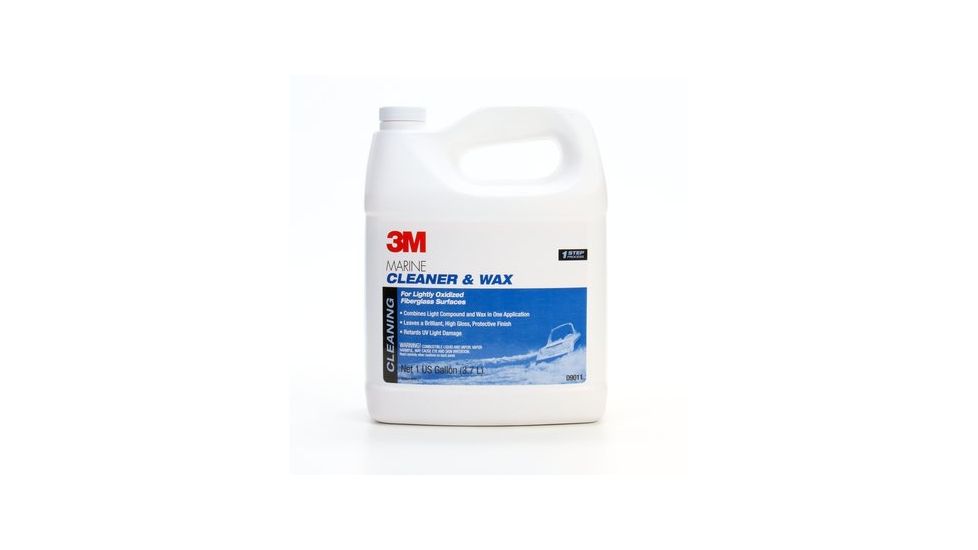 3M Marine Fiberglass Cleaner and Wax Liquid,1 Gallon 9011