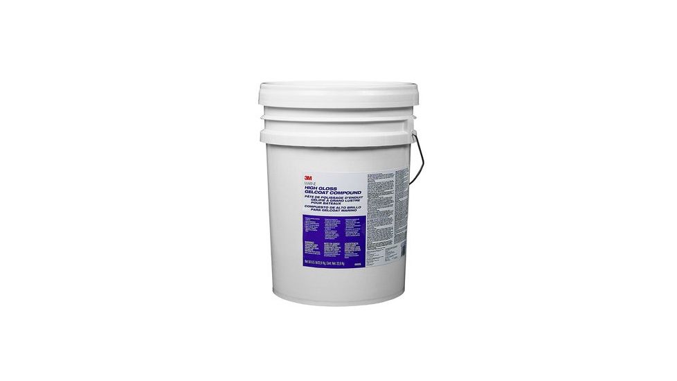 3M Marine High Gloss Gelcoat Compound,5 Gallon Pail 6026