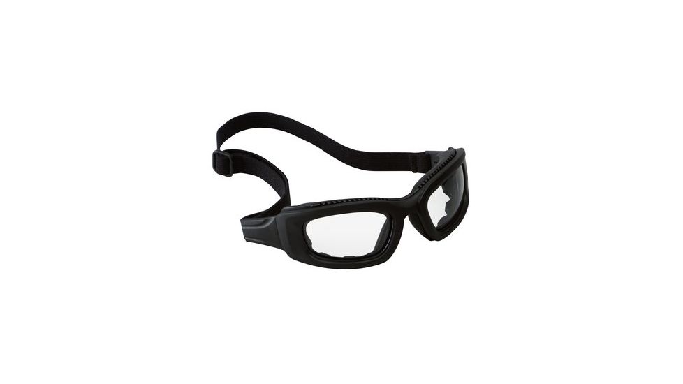 3M Maxim 2x2 Safety Goggles,Black Frame,Clear Lens,Elastic Strap,Temples,10/case 40686-00000-10