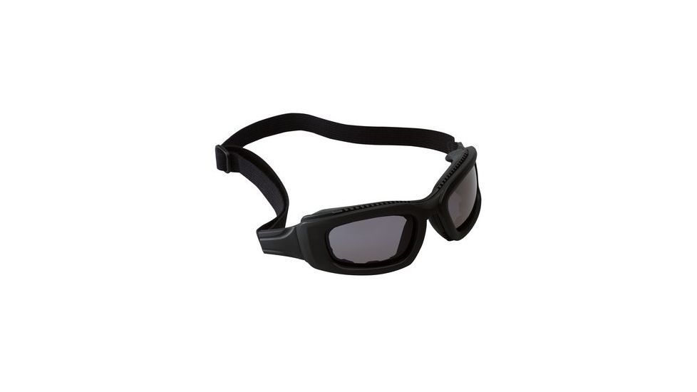 3M Maxim 2x2 Safety Goggles,Black Frame,Gray Lens,Elastic Strap,Temples,10/case 40687-00000-10