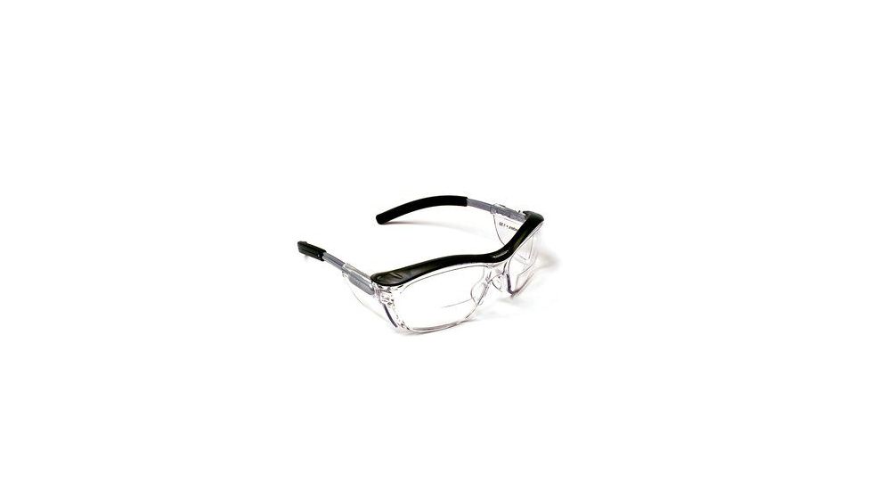 3M Nuvo Reader Protective Eyewear 11436-00000-20, Clear Lens, Gray Frame, +2.5 Diopter, 20 EA/Case