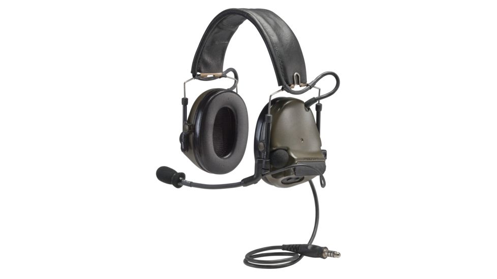 3M Peltor ComTac Electronic Headset, FB Single Comm NATO, Olive Drab MT17H682FB47GN