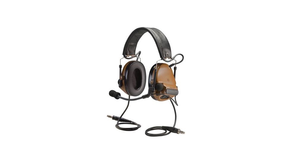 3M Peltor ComTac Electronic Headset FB Dual Comm NATO Coyote Brown MT17H682FB19CY