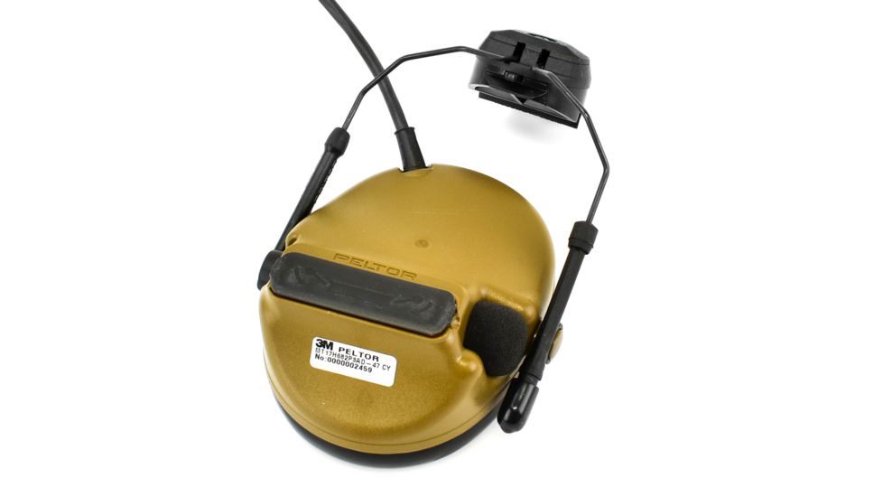 3M PELTOR COMTAC III ACH Communication Headset, Single COMM, Accessory Rail Connector, Coyote Brown MT17H682P3AD-47 CY 1 EA/Case