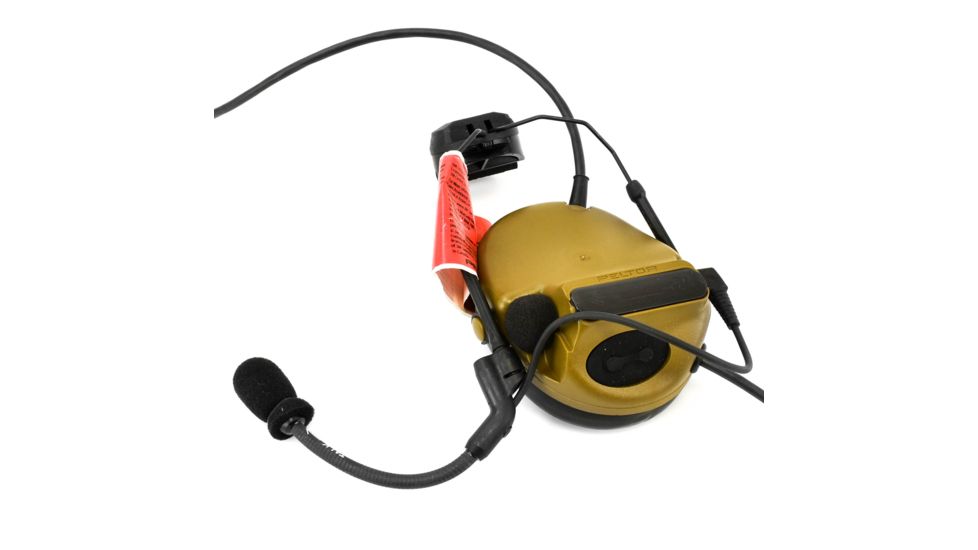 3M PELTOR COMTAC III ACH Communication Headset, Single COMM, Accessory Rail Connector, Coyote Brown MT17H682P3AD-47 CY 1 EA/Case