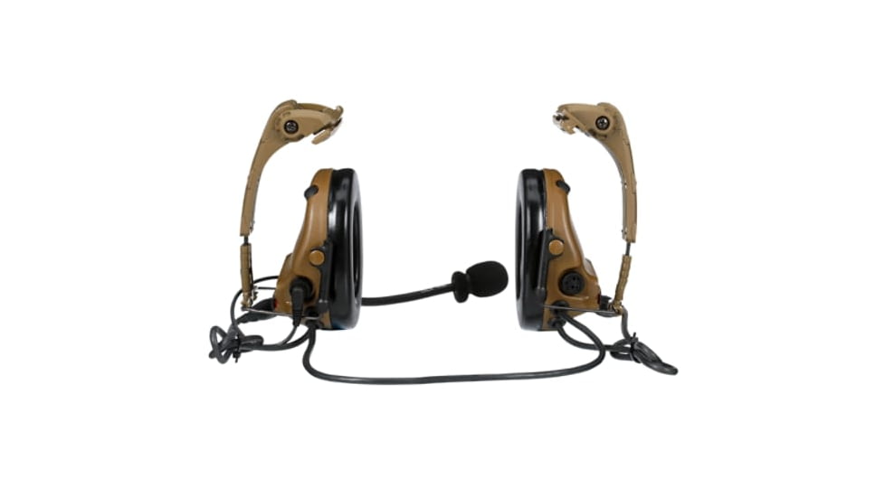 3M V Headset, IHPS Attachment w/ Dual Lead, Coyote Brown, MT20H682HPS-19 CY