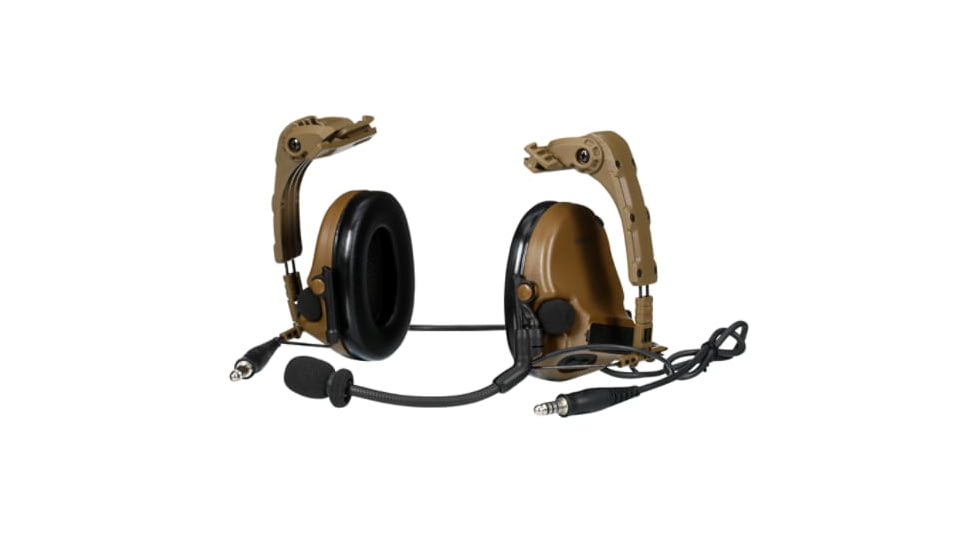 3M V Headset, IHPS Attachment w/ Dual Lead, Coyote Brown, MT20H682HPS-19 CY