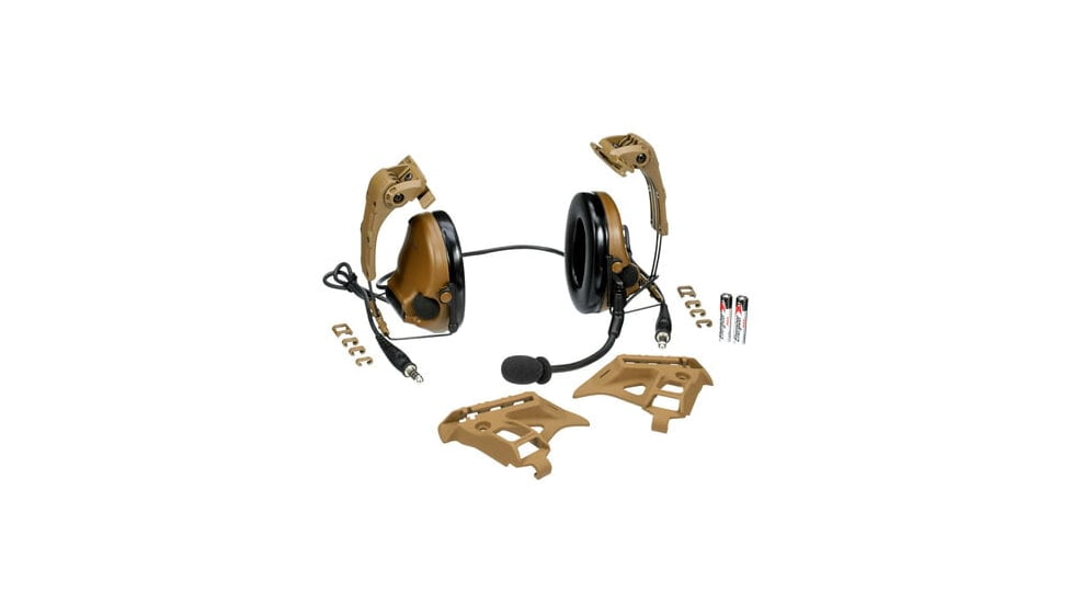 3M V Headset, IHPS Attachment w/ Dual Lead, Coyote Brown, MT20H682HPS-19 CY
