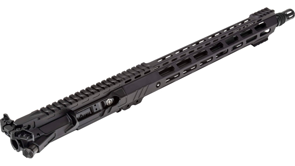 3rd Gen Tactical AR-15 Complete Upper Rifle Kit with 16in Barrel, Curved Upper, Mil-Spec Trigger, and 15in Curved Handguard, Forward Assist Installed, Black, 3GTS-28