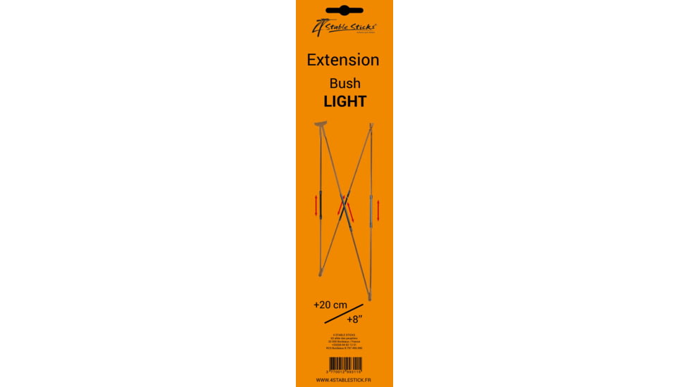 4 Stable Sticks Extension For Bush Light, Black, KITG