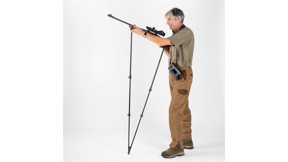 4 Stable Sticks Monteria Shooting Stick, Black, MONTERIA