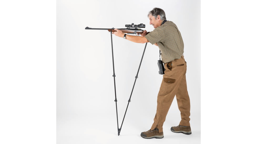 4 Stable Sticks Monteria Shooting Stick, Black, MONTERIA