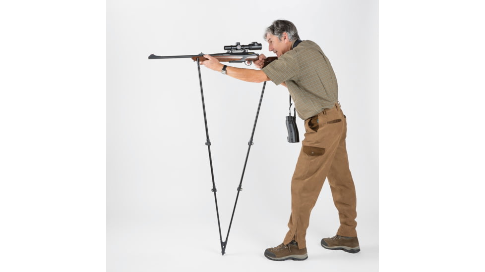 4 Stable Sticks Monteria Shooting Stick, Black, MONTERIA