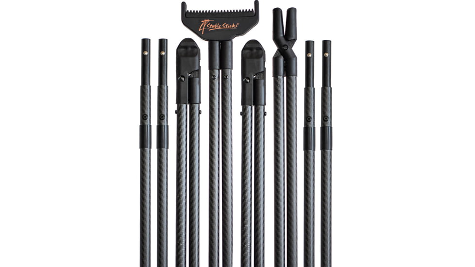 4 Stable Sticks Ultimate Carbon Shooting Sticks, Dark Grey, ULTCARB