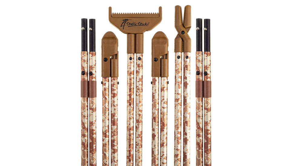 4 Stable Sticks Ultimate Shooting Sticks, Camo Pixel, ULTCAMO