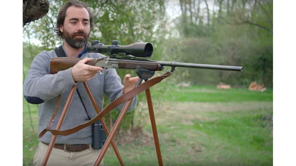 4 Stable Sticks Ultimate Shooting Sticks, Dark Brown, ULTLEATHER