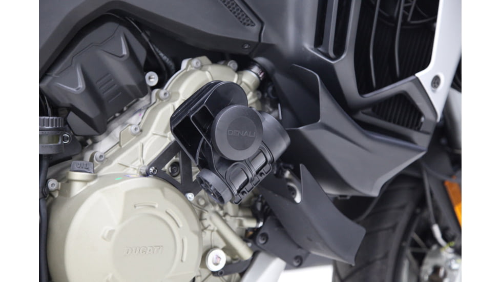 Denali Electronics Horn Mount for Ducati Multistrada V4, Black, One Size, horn-mtducati-mtrada-v4