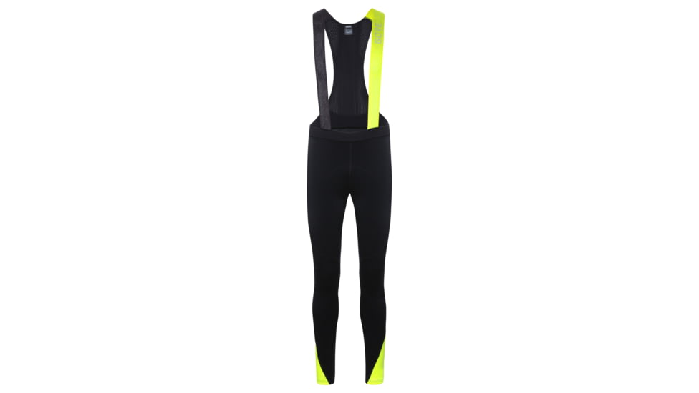 GOREWEAR Mens C5 Thermo Cycling Bib Tights+ in Black/Neon Yellow Small Form fit 9F1EB574, 100643-9908-M