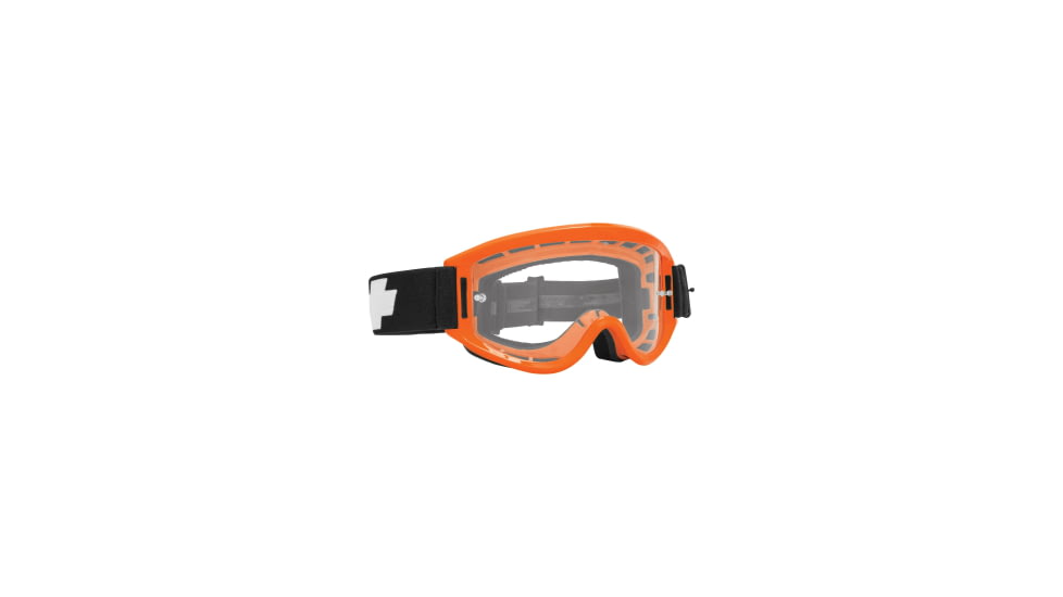Spy Optic Breakaway Motocross Goggles, Orange Frame, Happy Clear Lens, Small/Medium, 114484