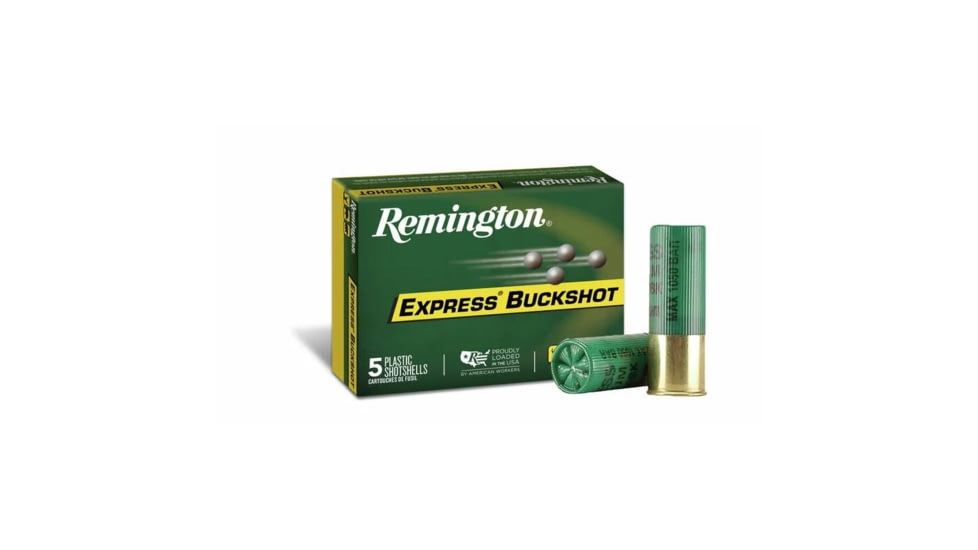 Remington Express Magnum 12 Gauge 15 Pellet 3in Shotgun Buckshot Ammo, #00, 250 Rounds, 20636CASE