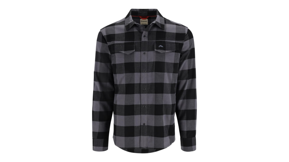 Simms Fishing Products Ms Gallatin Flannel Fishing Shirt D67BB70A, Slate Buffalo Check, S, 11896-1209-20