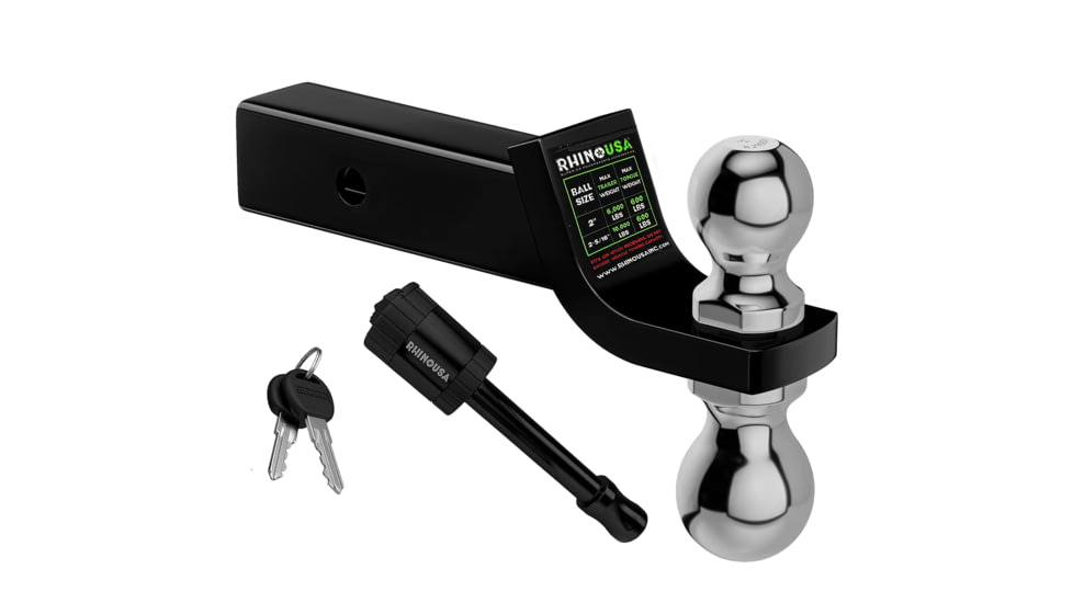 Rhino USA 2 Dual Ball Hitch DD2F9EC0, TO-HTDUAL-BLK