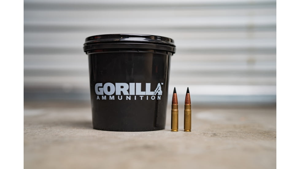 Gorilla Ammunition .300 AAC Blackout 110 Grain Barnes TAC-TX Brass Cased Rifle Ammo, 160 Rounds, Copper, 160 Rounds, gpf-42950