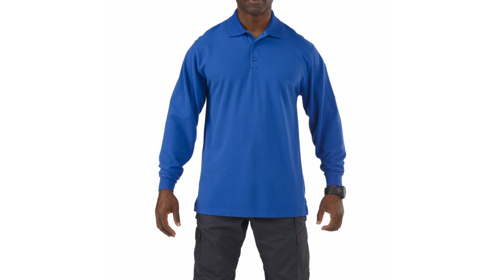 5.11 Tactical Professional Long Sleeve Polo - Men's, 3XL, Regular, Academy Blue, 42056-692-3XL