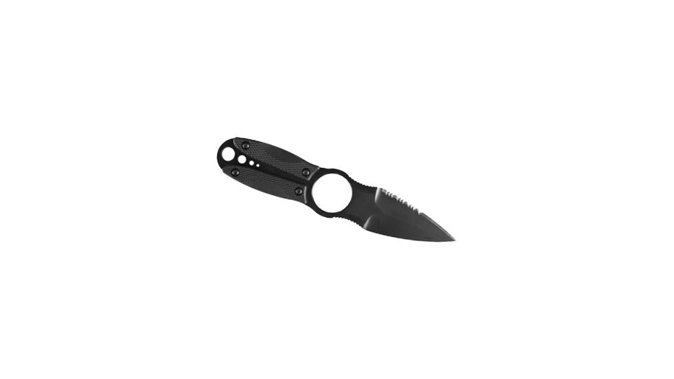 5.11 Tactical Sidepick Spearpoint Tactical Boot Knife, Partially Serrated, Black 51076-019