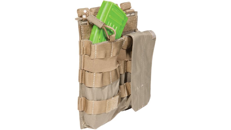 5.11 Tactical Double AK Bungee w/Cover, Sandstone, One Size, 56159-328-1 SZ