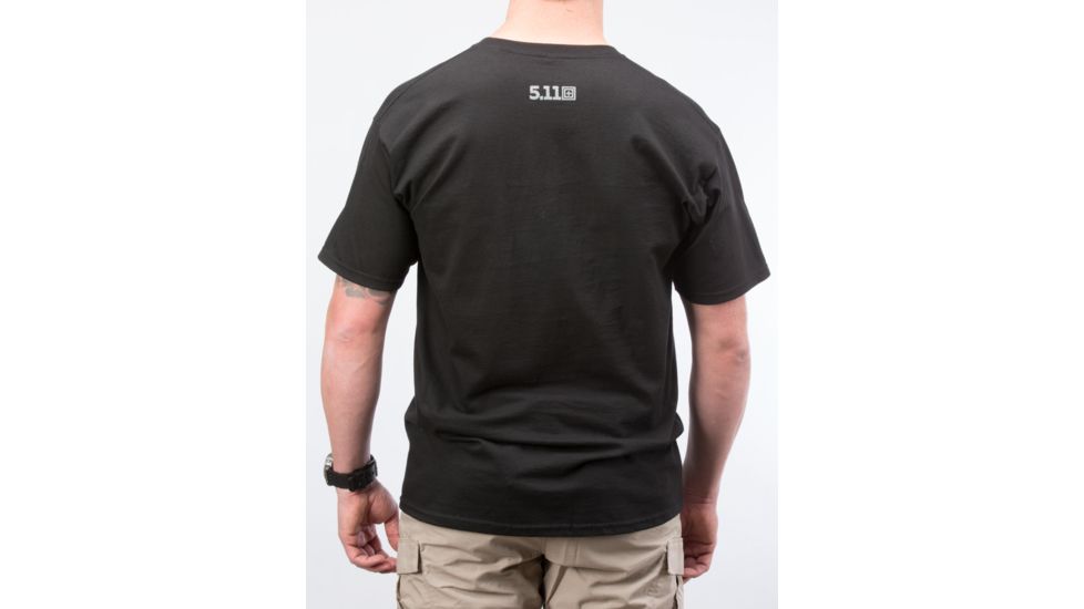 5.11 Tactical Embroidered Flag T-shirt, Black - 41006CR019S