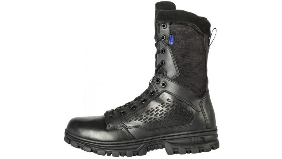 5.11 Tactical Evo Boots 8in. Waterproof w/Side Zipper, BLACK, 11 1231201911R