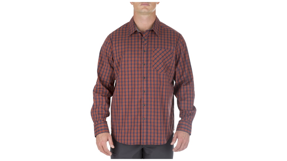 5.11 Tactical Men's Covert Flex Long Sleeve Button Down Shirt, Fireball, 2XL 72428-521-2XL
