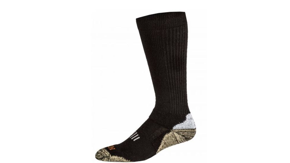 5.11 Tactical Merino OTC Boot Sock - Mens, Black, L, 10024-019-L
