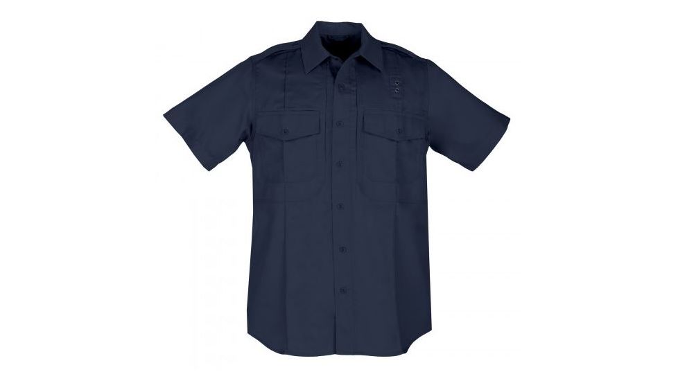 5.11 Tactical Twill PDU Class B Short Sleeve Shirt - Men's, Midnight Navy, Medium, Tall, 71177-750-M-T