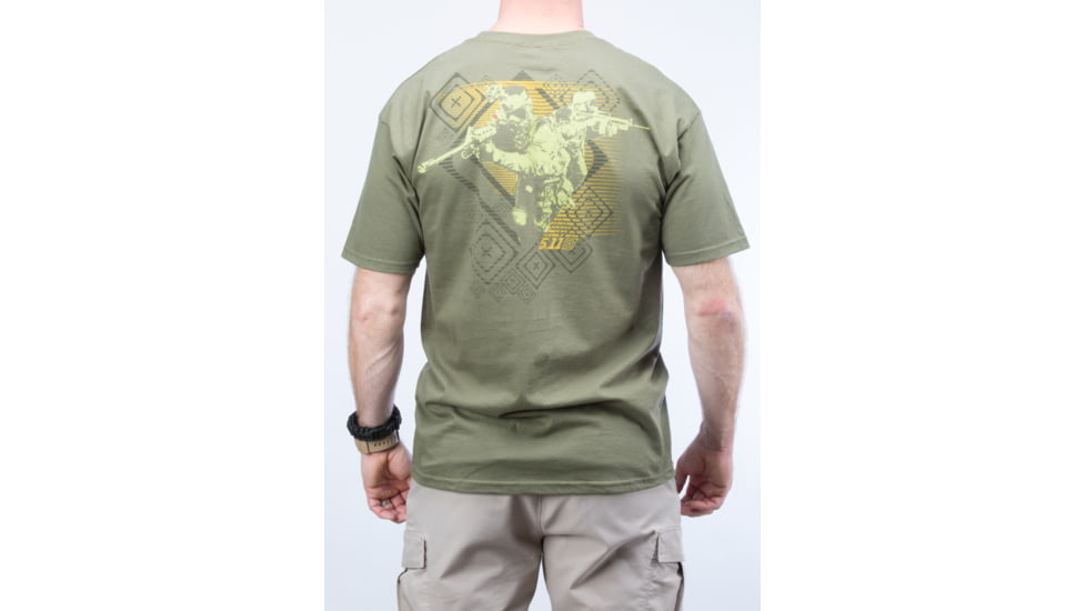5.11 Tactical Red Scope T-shirt, Od Green - 41006CM182XXL