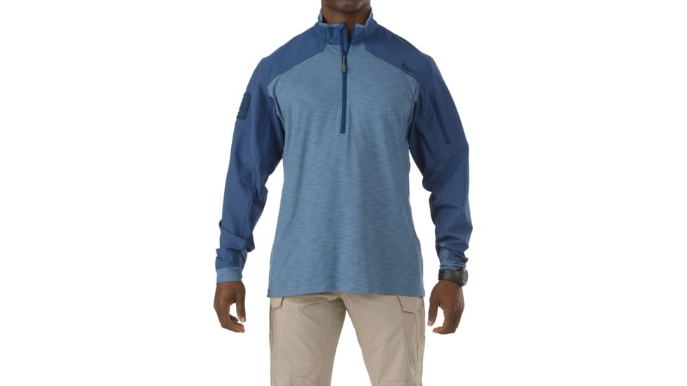 5.11 Tactical Rapid Response 1/4 Zip, Regatta - 72415709XL