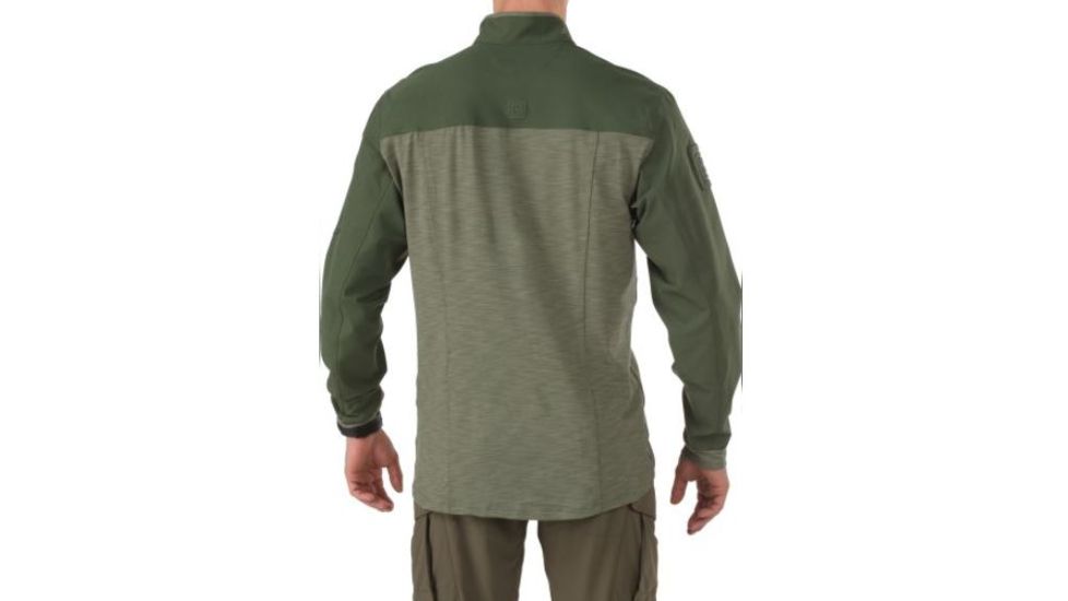 5.11 Tactical Rapid Response 1/4 Zip, Tdu Green - 72415190XL